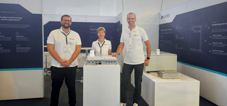 The ARADEX team at the Electric and Hybrid Marine Expo in Amsterdam